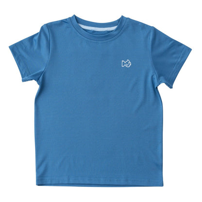 Kids Pro Performance Short Sleeve T-Shirt in High Tide Blue