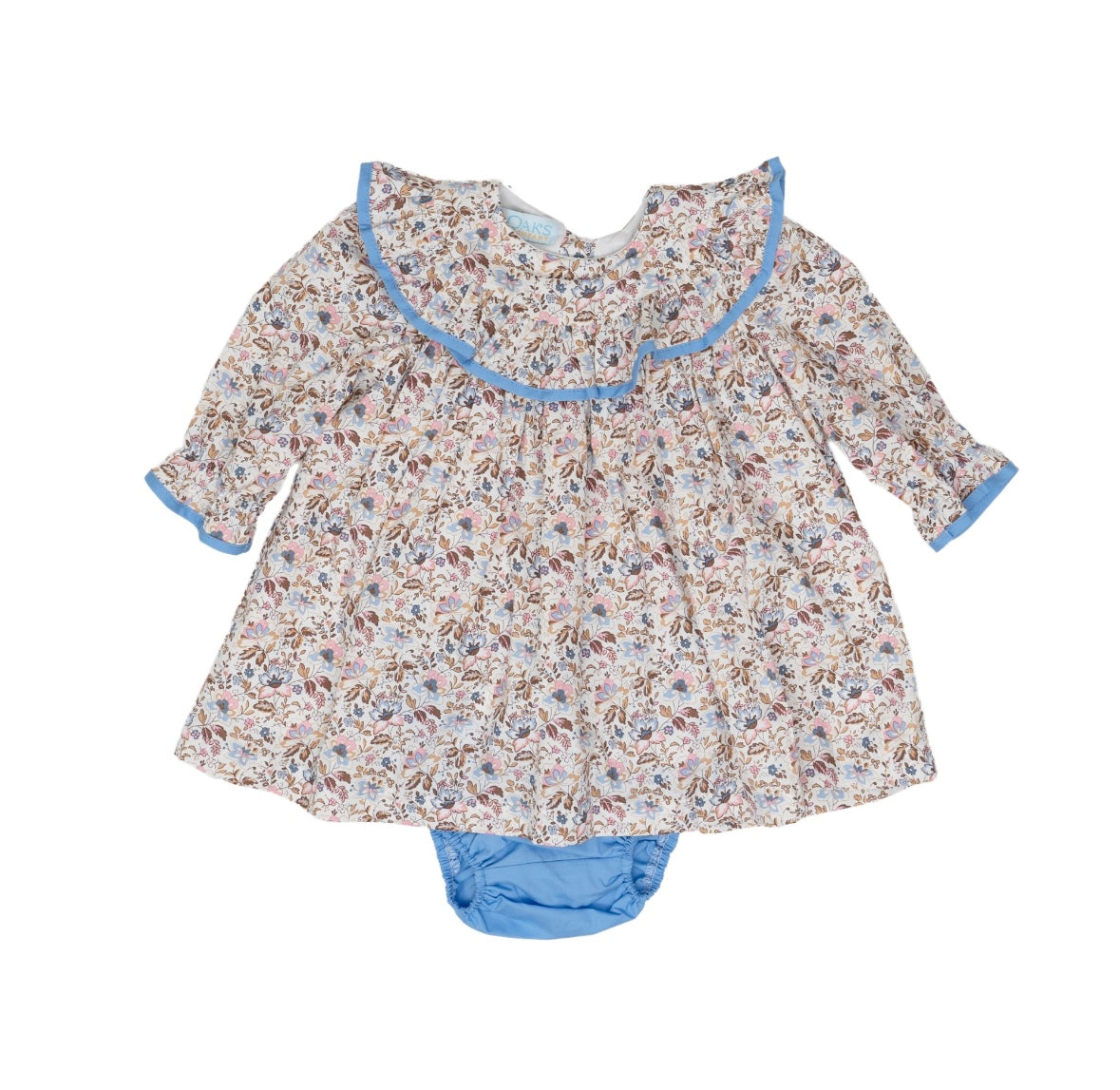 Layla Pink & Blue Floral Diaper Cover Set