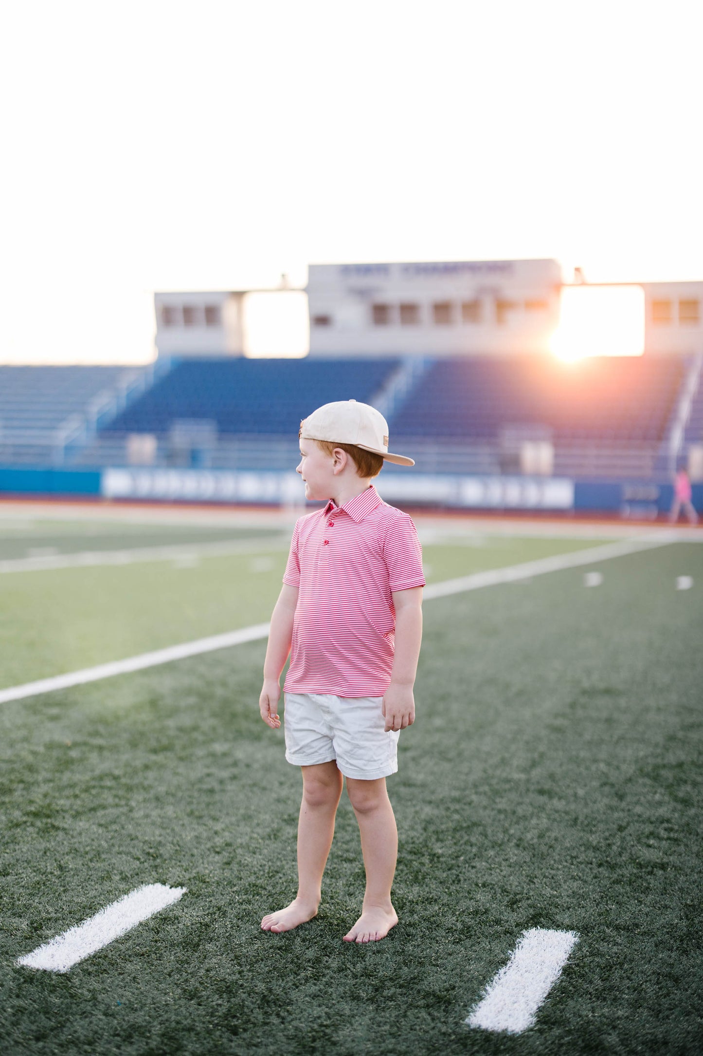 Red Stripe Boys’ Polo