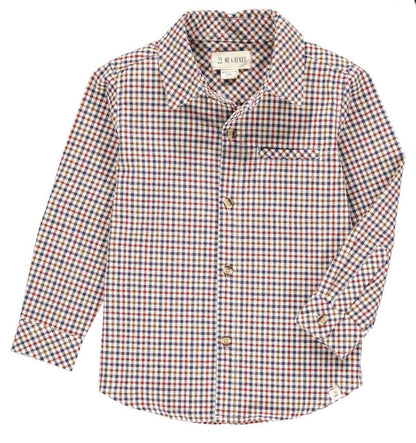 Atwood Woven Shirt in Brown/Beige Plaid